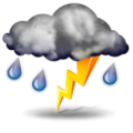 Trvalé srážky, velmi nestálé počasí Forecast icon