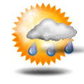 Přibývání oblačnosti s malými teplotními změnami. Forecast icon